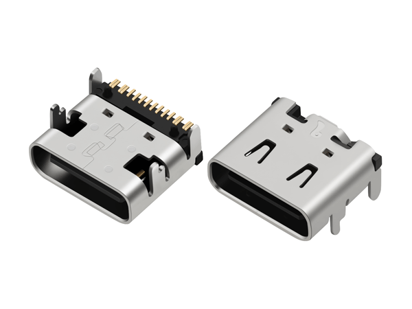 板上前插后贴16pin Type C母座