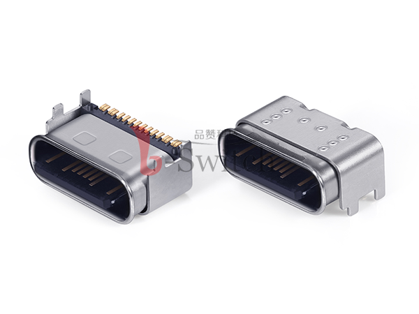 防水IP65 短体16pin Type c母座