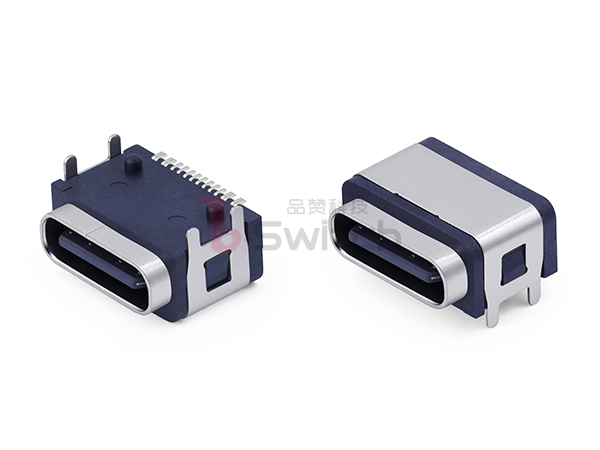 IPX8防水16pin 板上type c母座